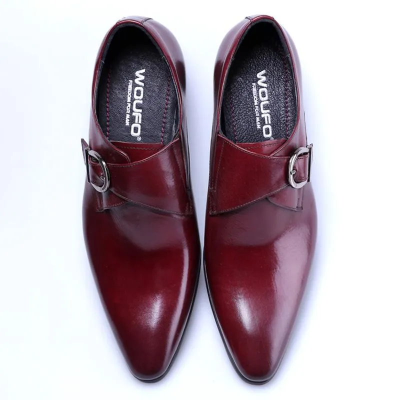 Men's Leather Oxfords With Buckles | Plus Size