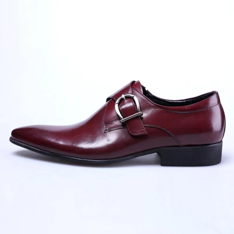 Men's Leather Oxfords With Buckles | Plus Size