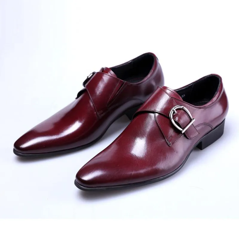 Men's Leather Oxfords With Buckles | Plus Size