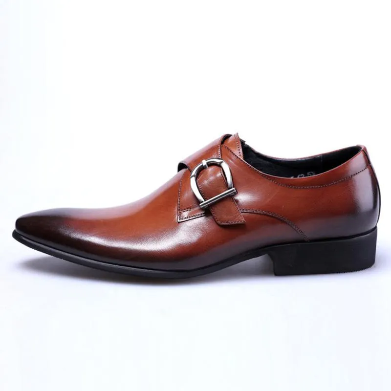 Men's Leather Oxfords With Buckles | Plus Size