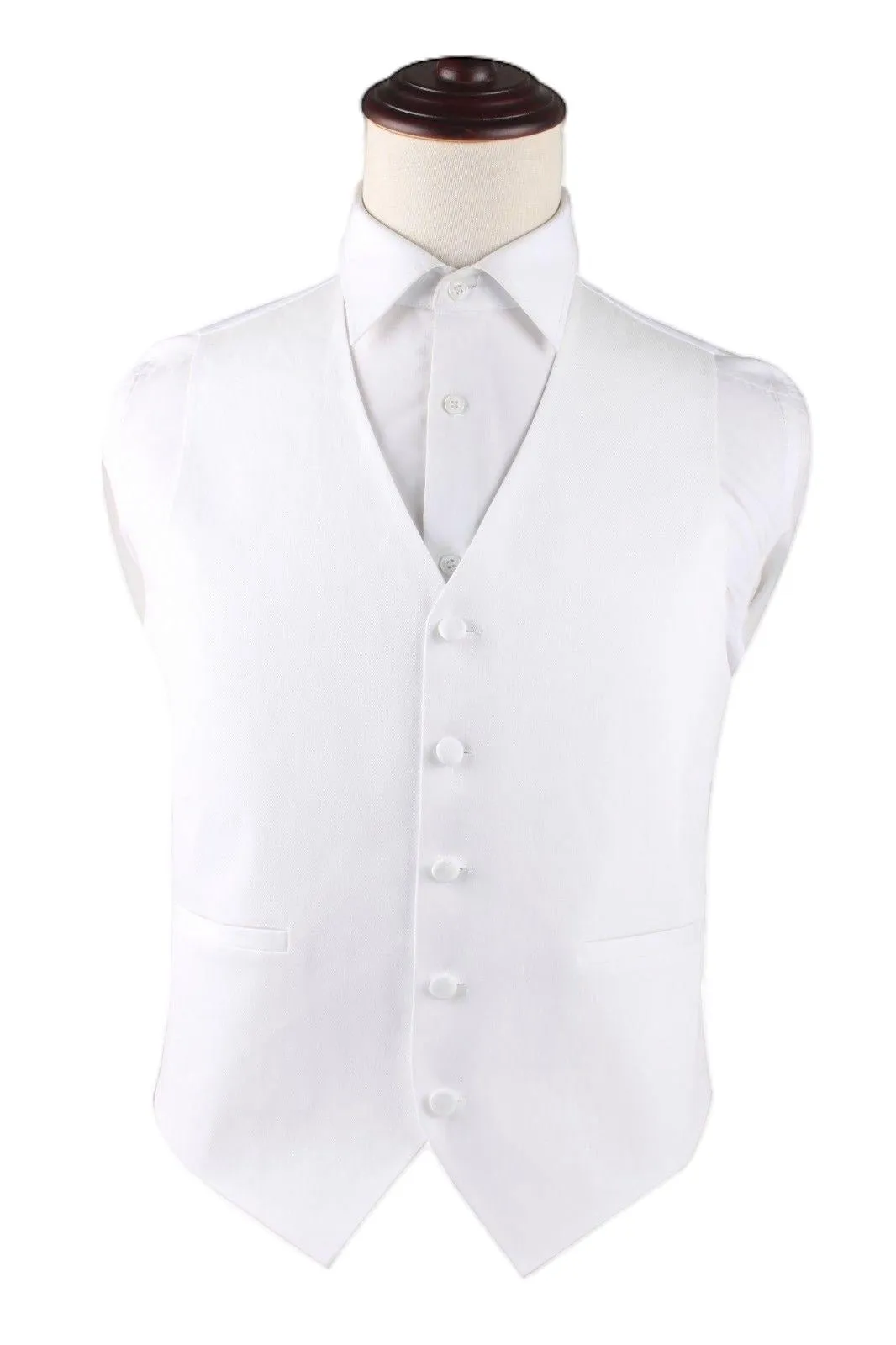 Mens Off White Cotton Vest Waistcoast