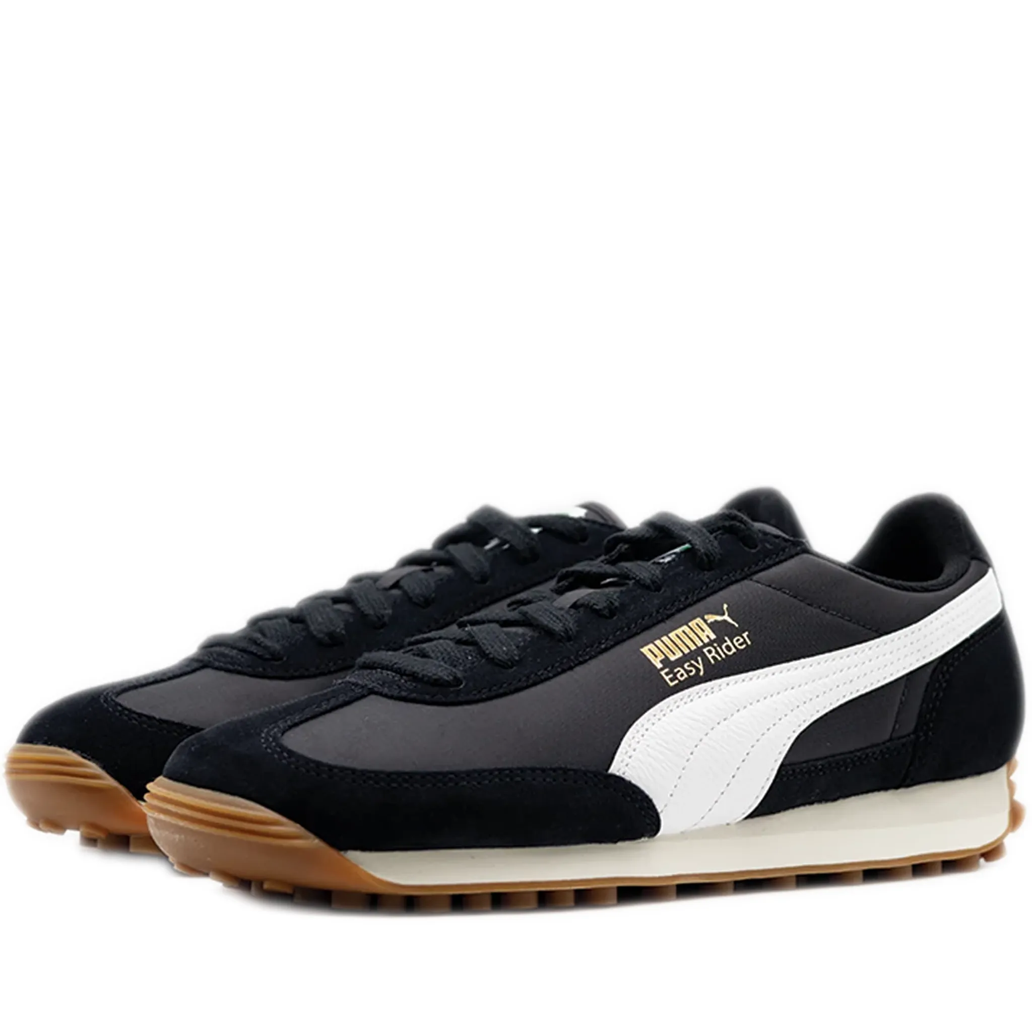 Men's Puma Easy Rider Vintage Shoes - Black/ White