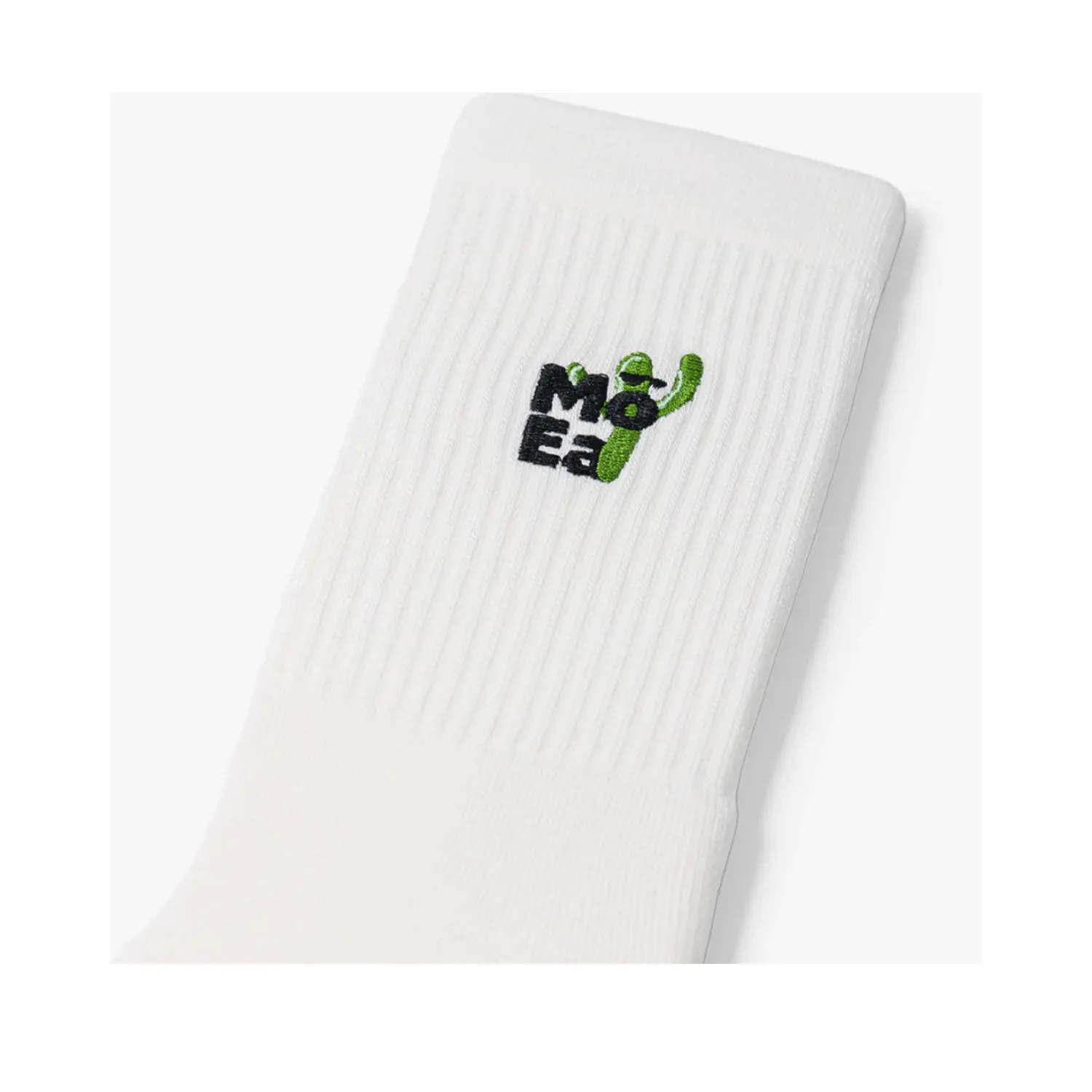 MoEa Unisex Bamboo Sock Bundle in White/Green