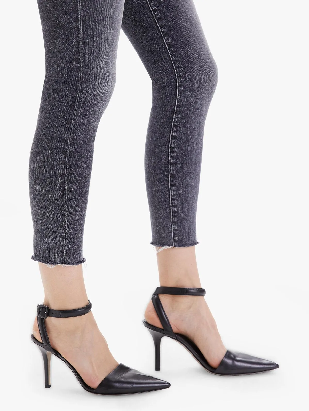 Mother Denim - The Stunner Ankle Fray Skinny Jean in Friday the 13th