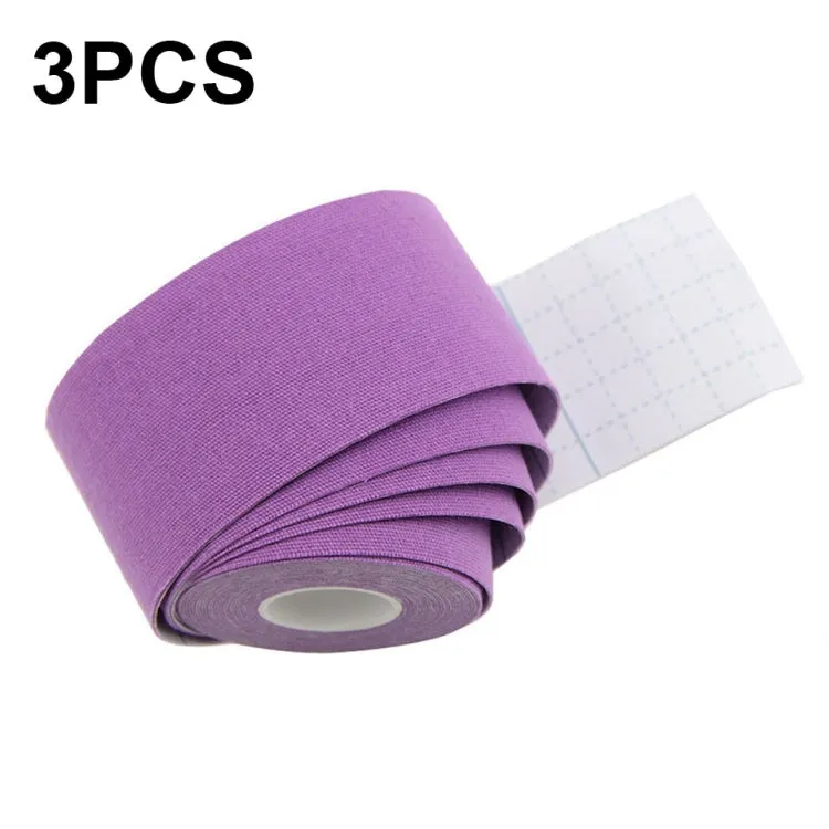 Muscle Tape Physiotherapy Sports Tape Basketball Knee Bandage, Size: 5cm x 5m(Purple)