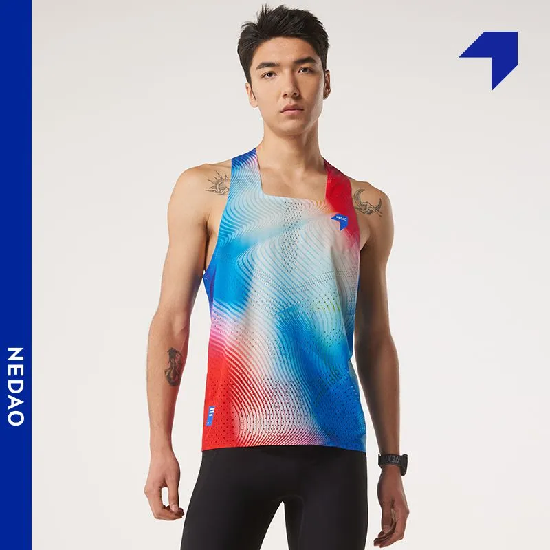 Nedao Men's QiFlow Racing Singlet - One Cut (Special Print Edition)