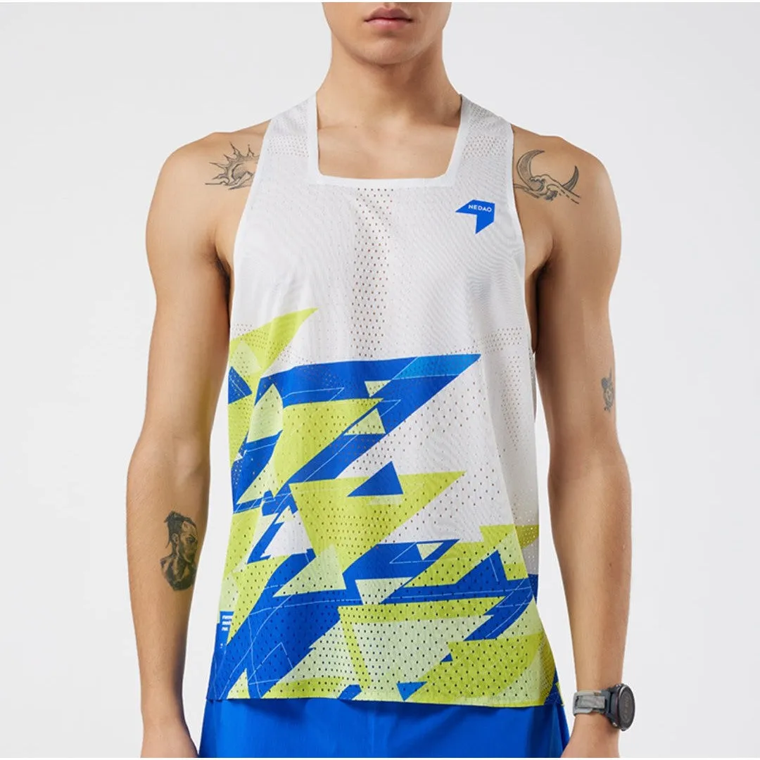 Nedao Men's QiFlow Racing Singlet - One Cut (Special Print Edition)