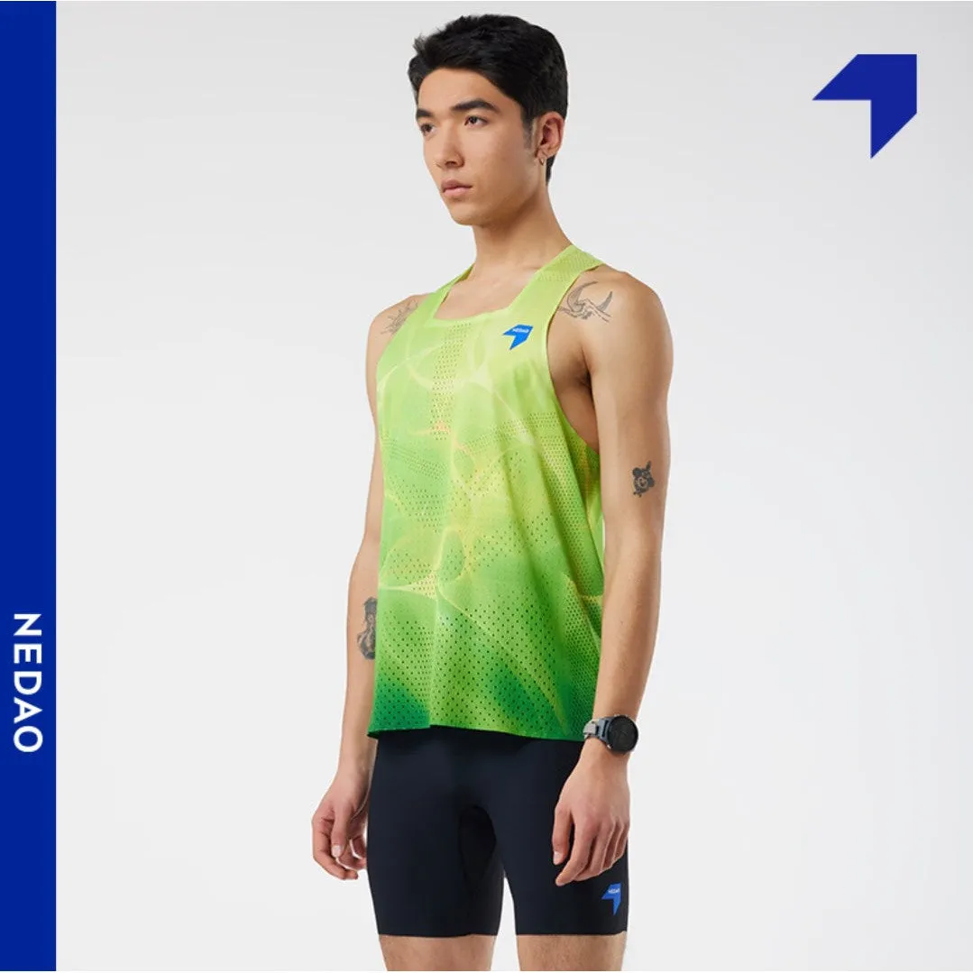 Nedao Men's QiFlow Racing Singlet - One Cut (Special Print Edition)