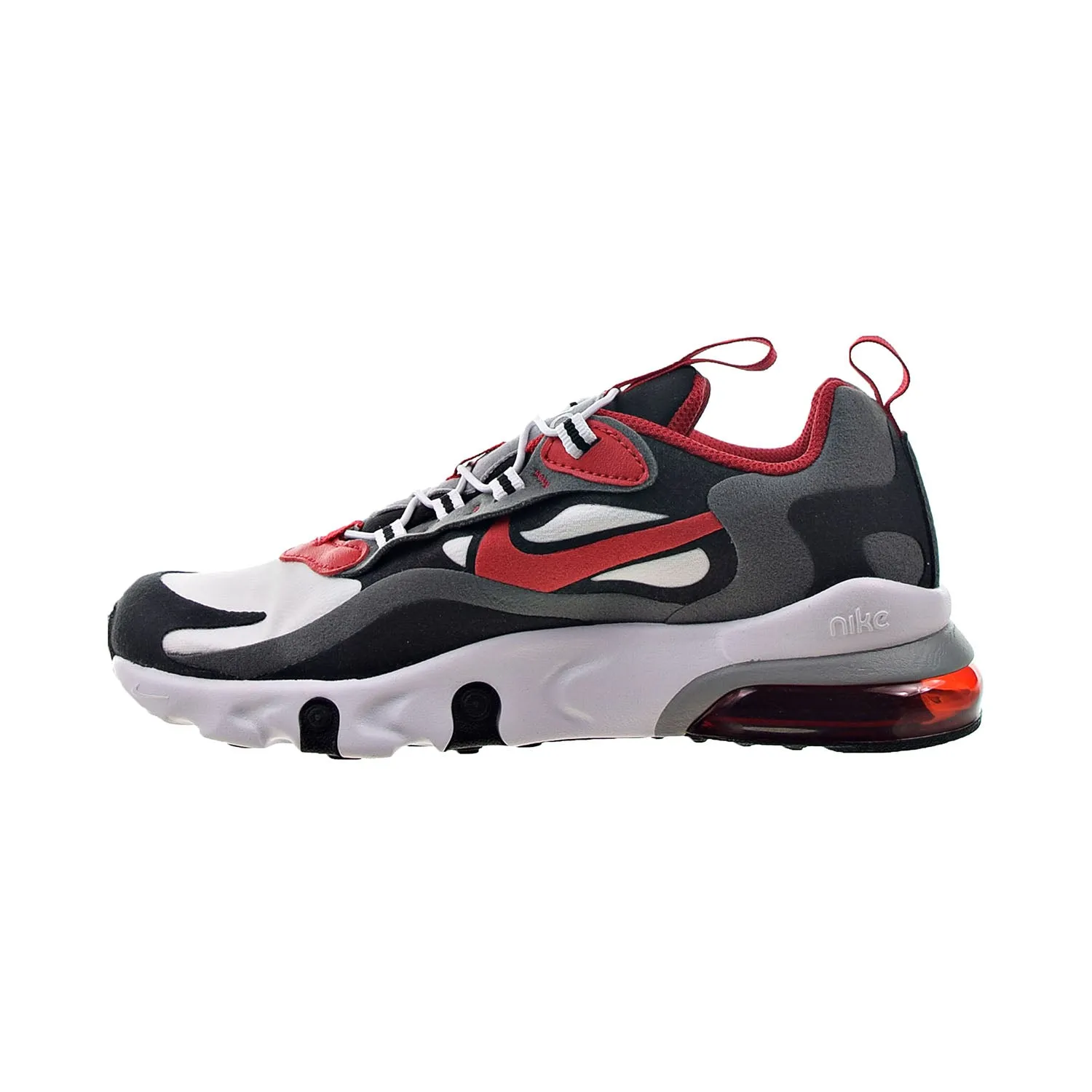 Nike Air Max 270 React Little Kids' Shoes Black-Vast Grey-University Red