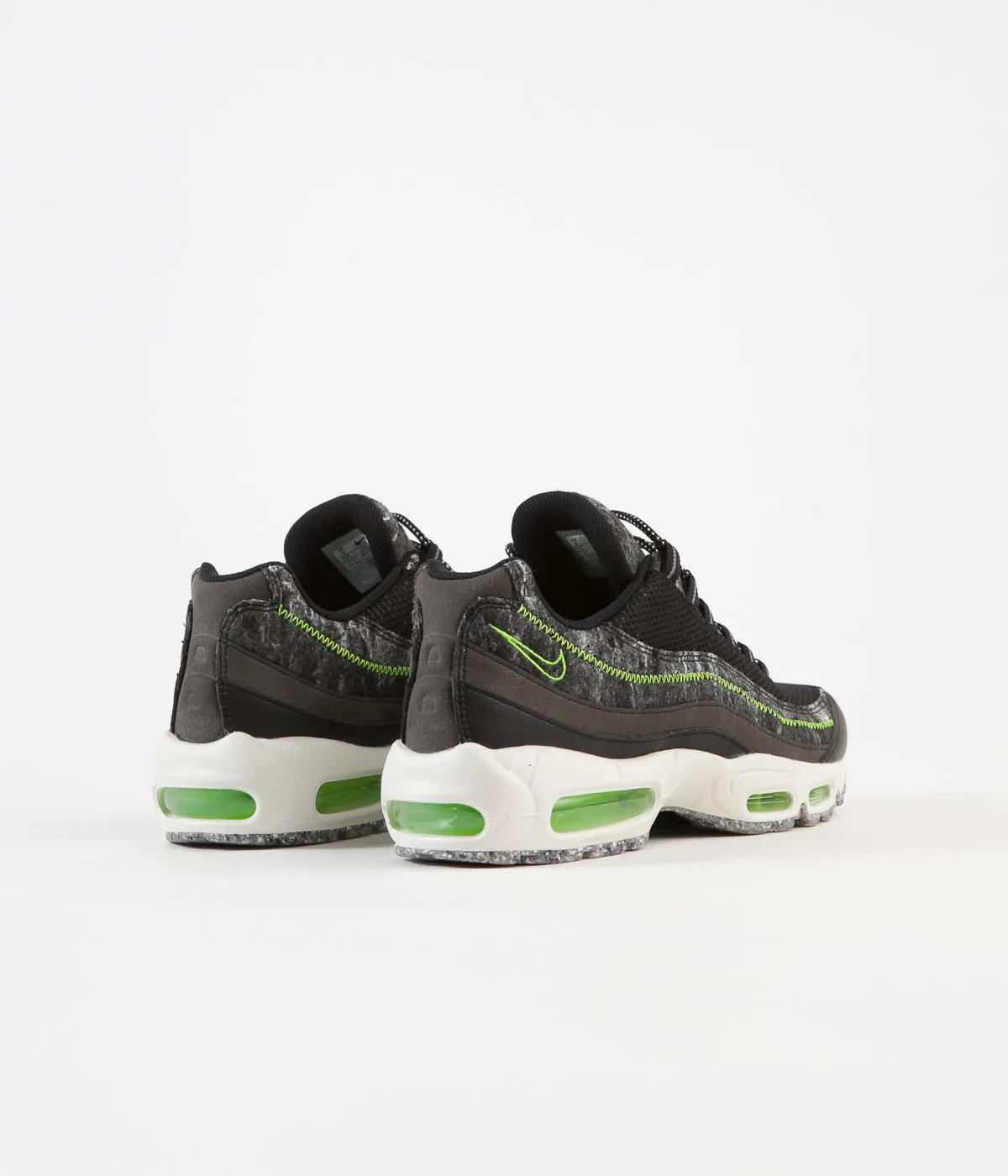 Nike Air Max 95 Shoes - Black / Electric Green - Smoke Grey