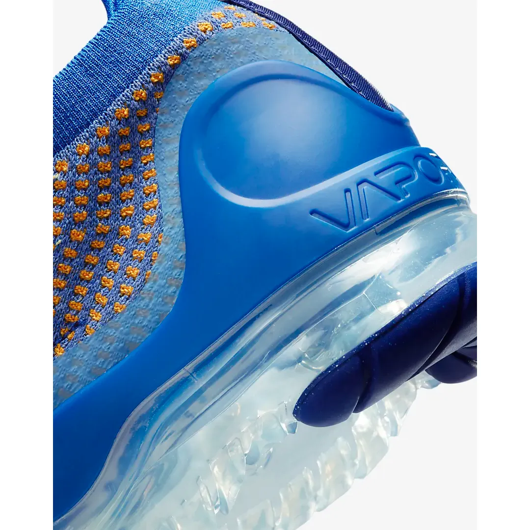 Nike Men's Air VaporMax 2021 Flyknit Shoes - Game Royal / Vivid Orange / University Blue / Deep Royal Blue