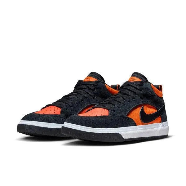 Nike SB React Leo Baker Skate Shoe Black - Orange - Electro