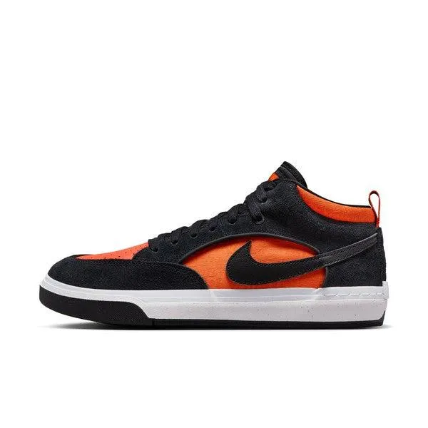 Nike SB React Leo Baker Skate Shoe Black - Orange - Electro