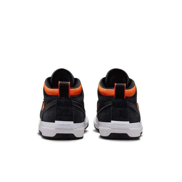 Nike SB React Leo Baker Skate Shoe Black - Orange - Electro