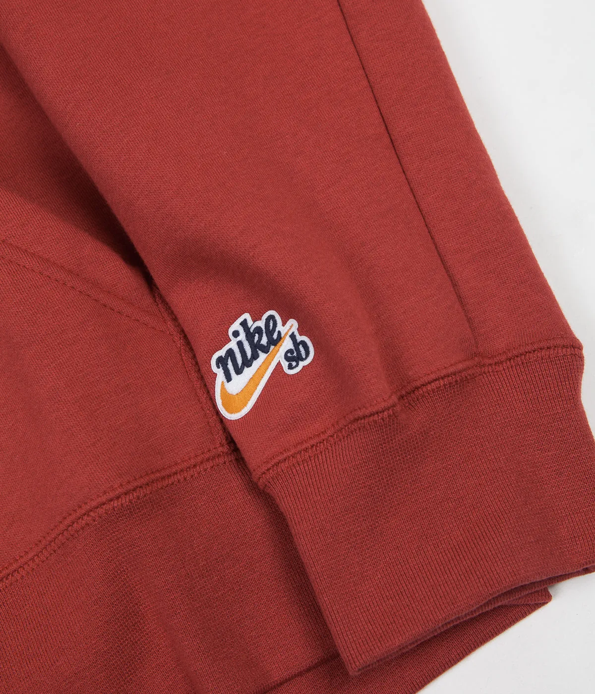 Nike SB Striped Hoodie - Team Crimson / Obsidian / Cinder Orange