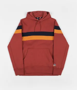 Nike SB Striped Hoodie - Team Crimson / Obsidian / Cinder Orange