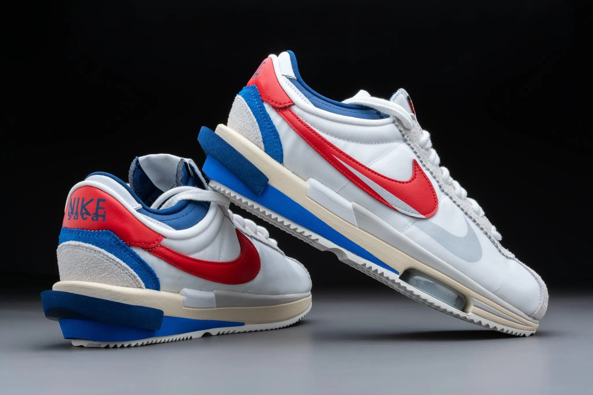 Nike Zoom Cortez SP Sacai White University Red Blue