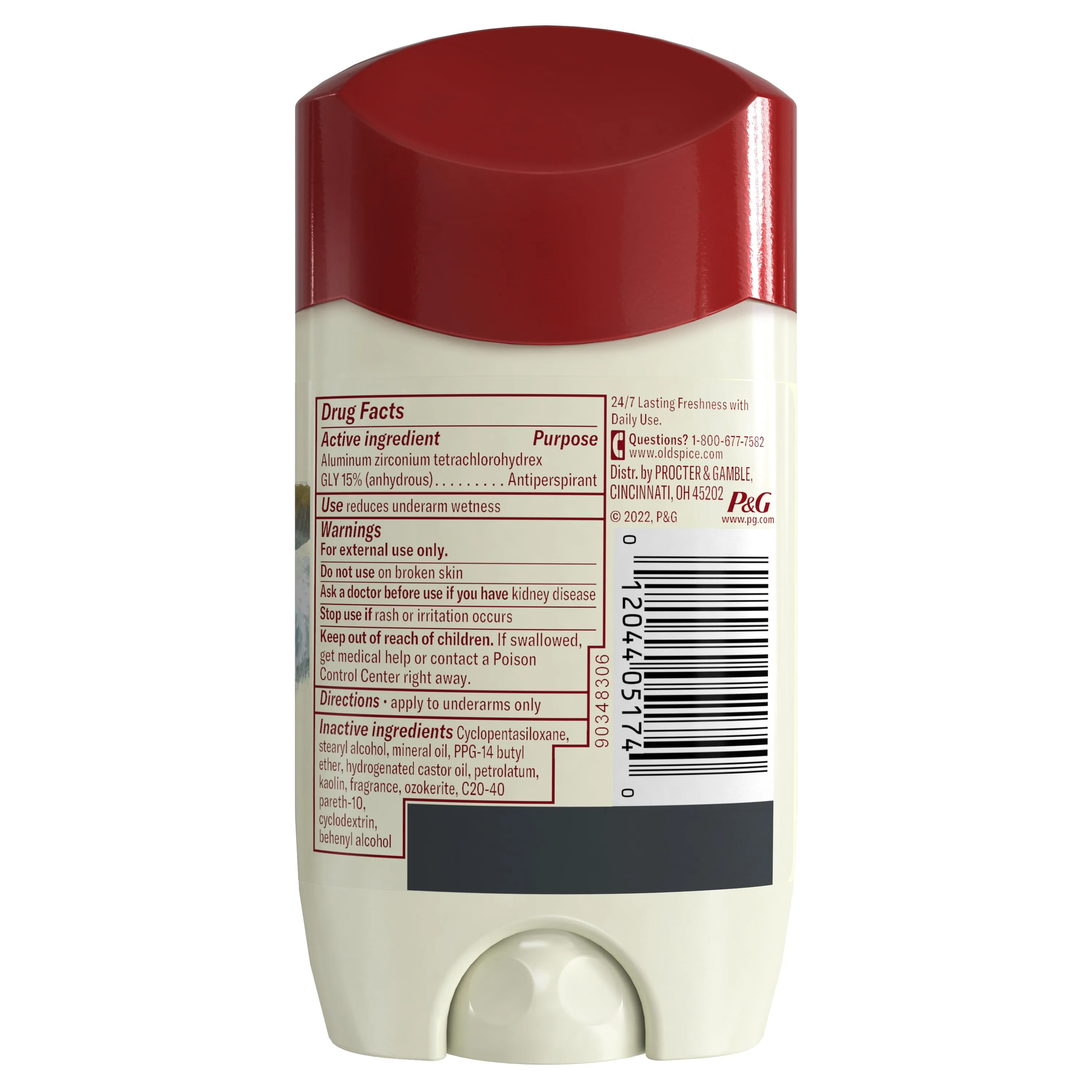 Old Spice Invisible Solid Antiperspirant Deodorant for Men, Harbor, 2.6 oz