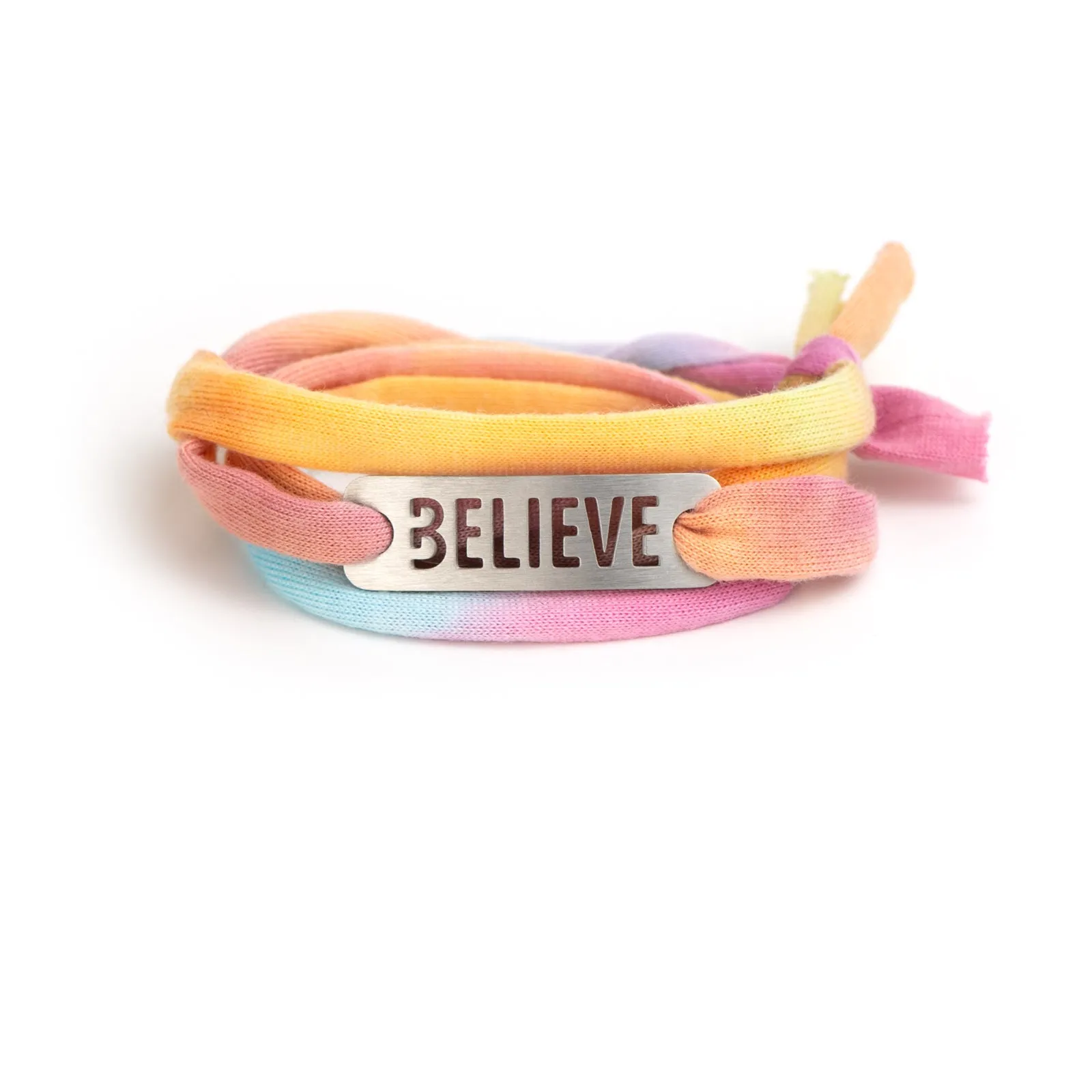 Pastel Tie Dye - Jersey Wrap Bracelet