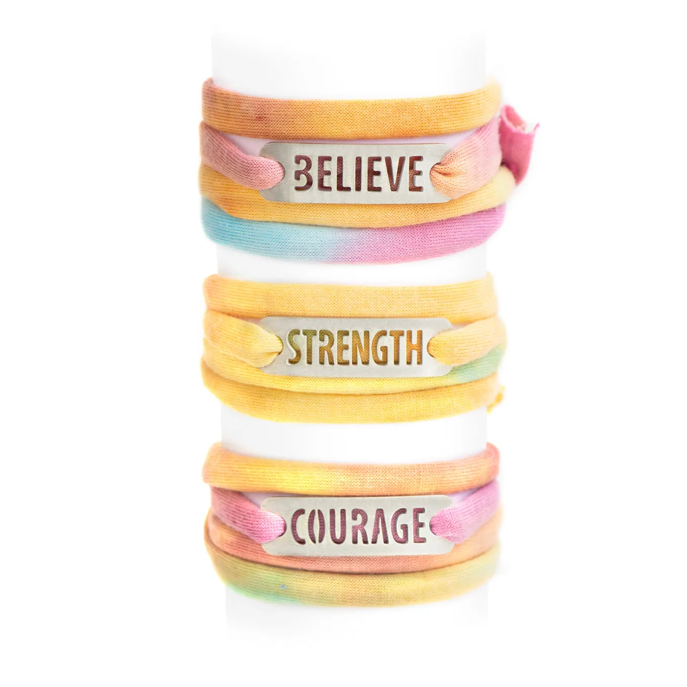 Pastel Tie Dye - Jersey Wrap Bracelet