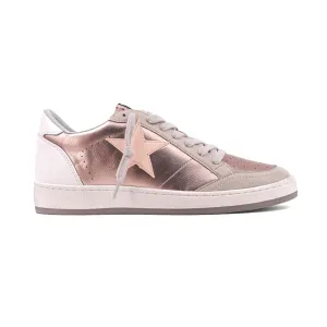 Paz Metallic Lace Up Sneakers