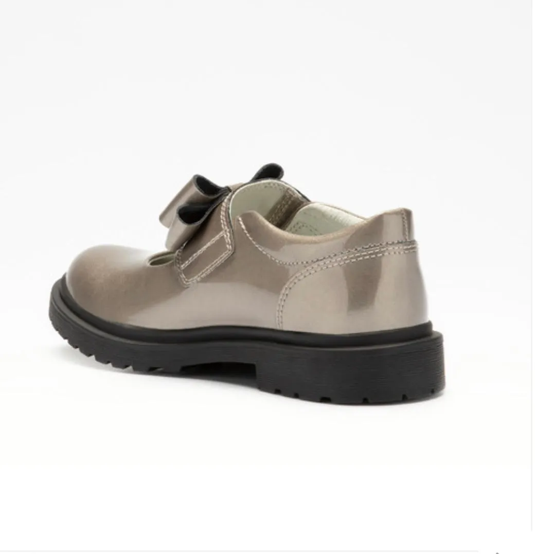 Pewter Grey Patent Helen  - Lelli Kelly School