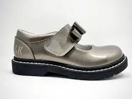 Pewter Grey Patent Helen  - Lelli Kelly School