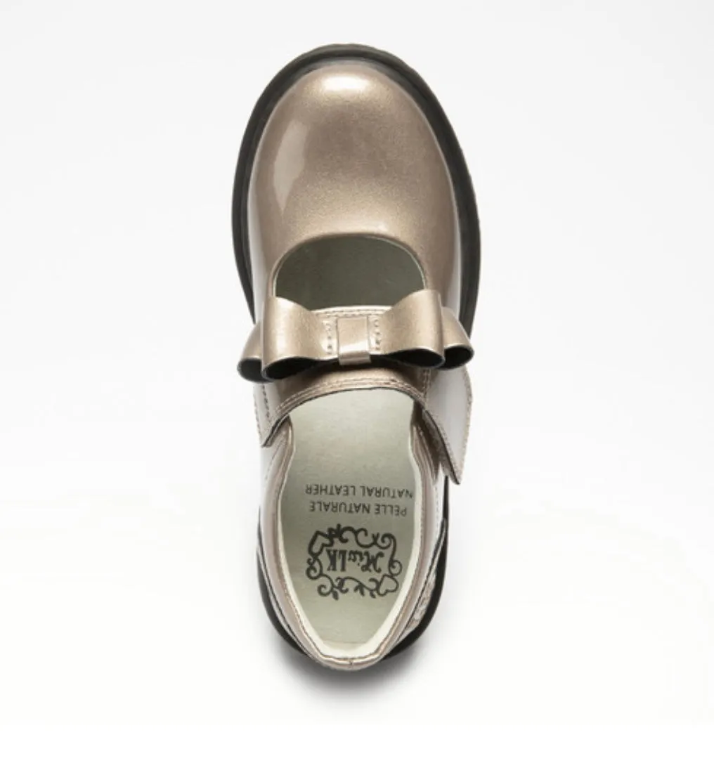 Pewter Grey Patent Helen  - Lelli Kelly School