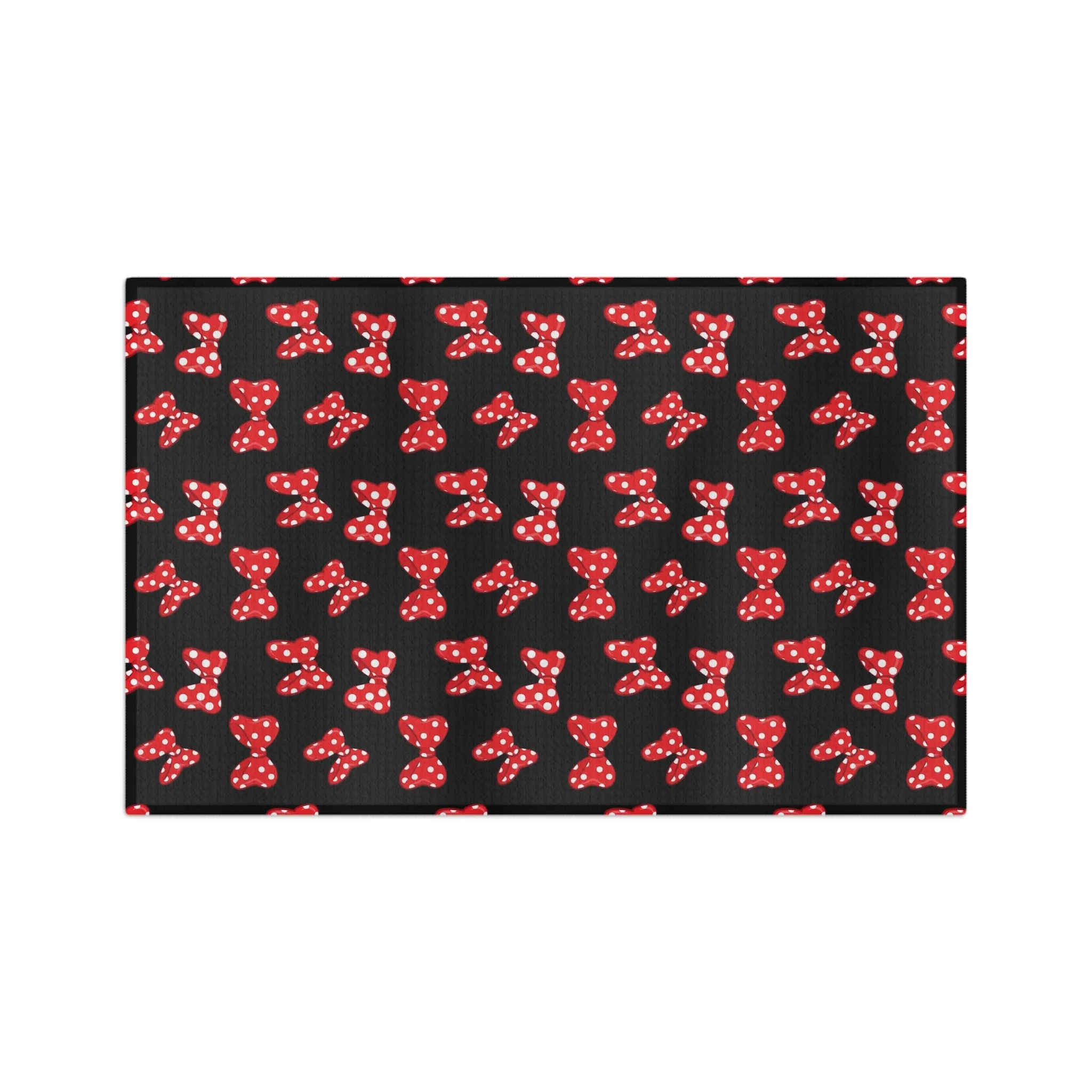 Polka Dot Bows Microfiber Athletic Towel