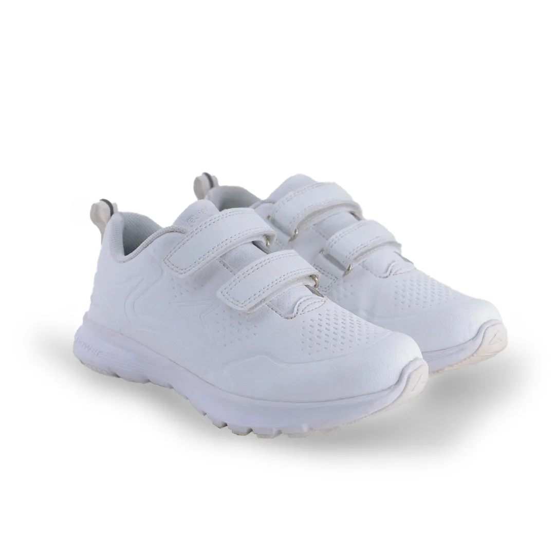 Power X Toughees Younger Kids Velcro Sneakers - White