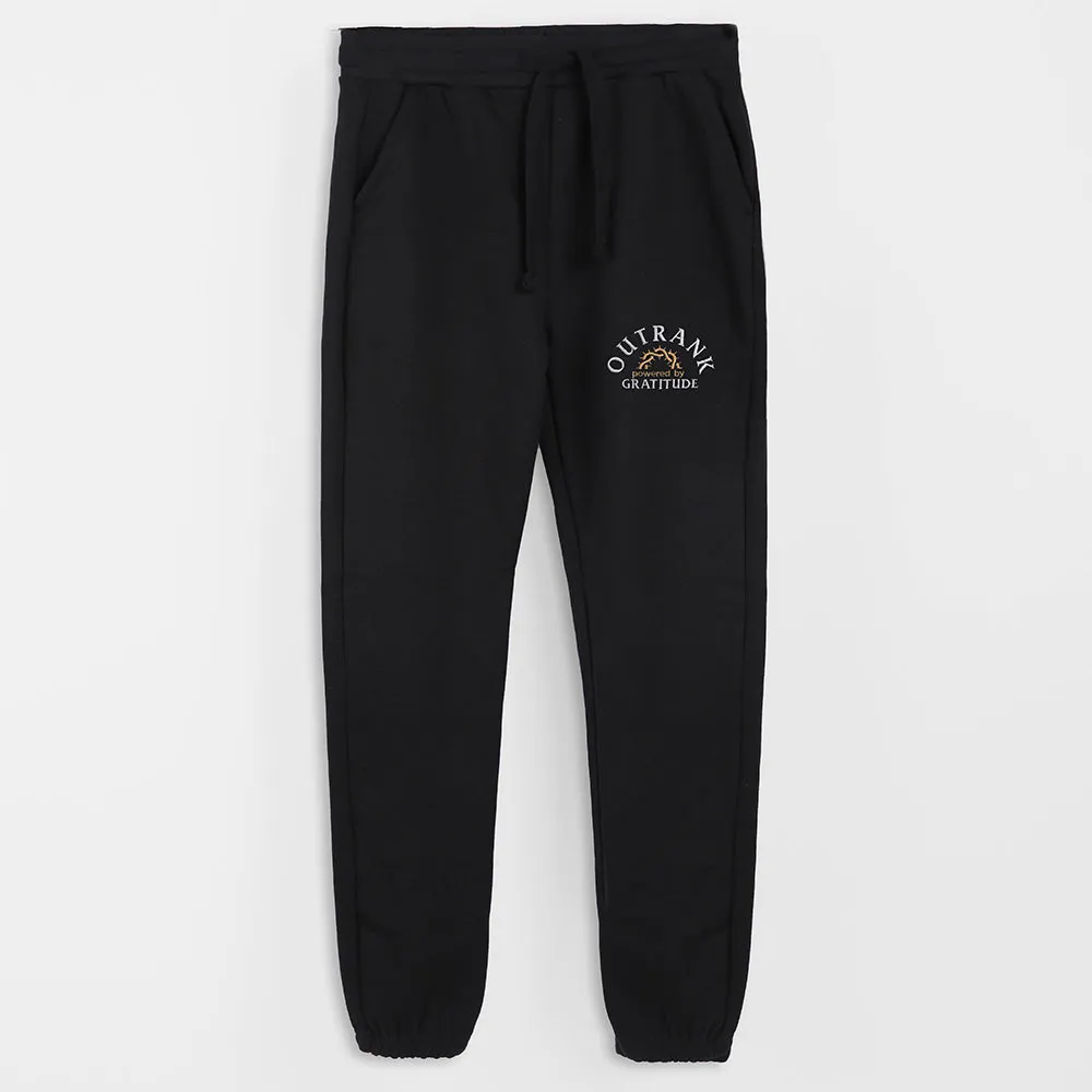 Powered by Gratitude Embroidered Joggers