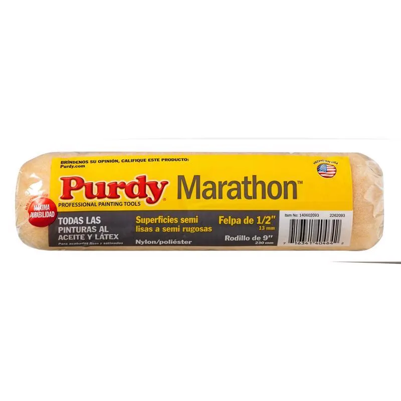 Purdy Marathon Nylon/Polyester 9 in. W X 1/2 in. Paint Roller Cover 1 pk