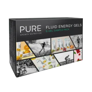 Pure Sports Nutrition - Fluid Energy Gels - 8 Gel Sample Pack