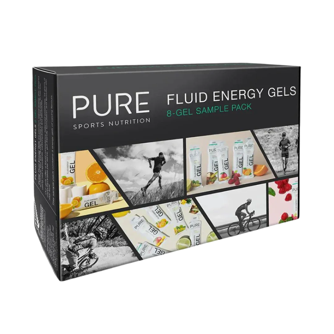 Pure Sports Nutrition - Fluid Energy Gels - 8 Gel Sample Pack