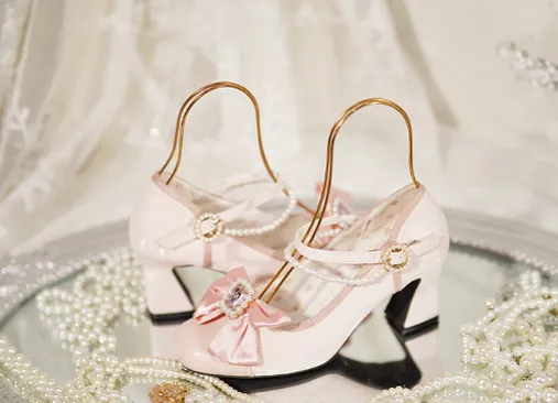 Pure Tea For Dream~Transatlantic Love Poem~Sweet Elegant Lolita  Mid-Heel Daily Shoes