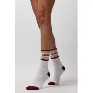 Pure White Crew Sock (No Grip)