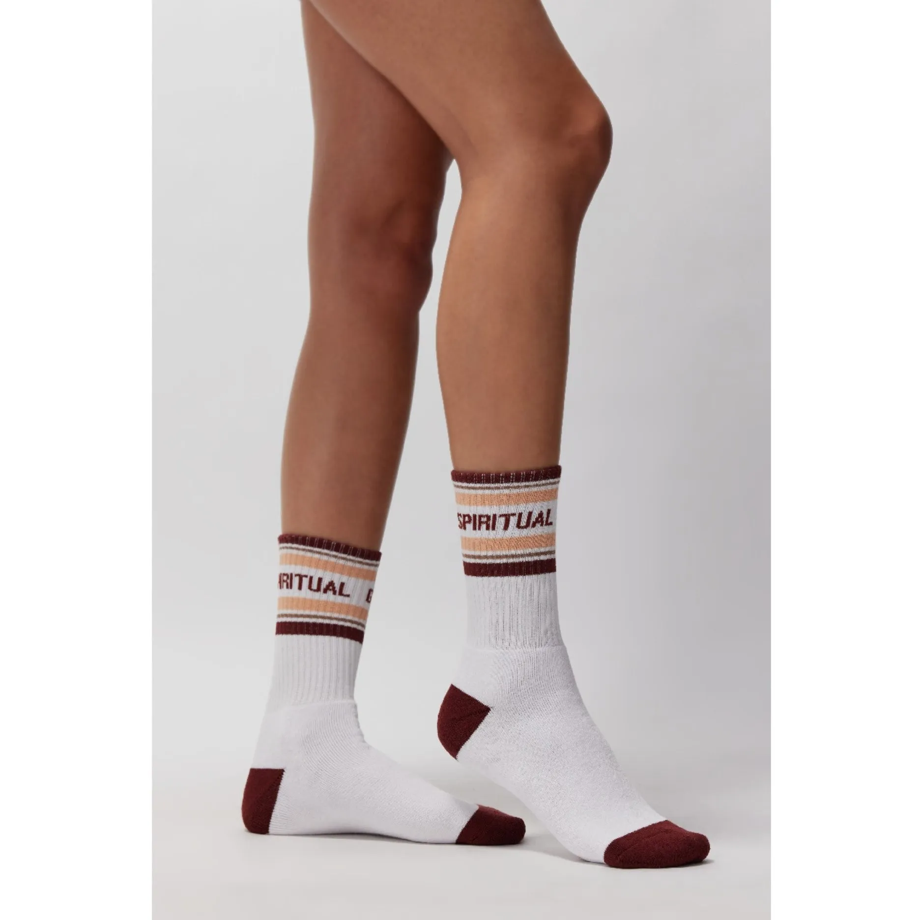 Pure White Crew Sock (No Grip)