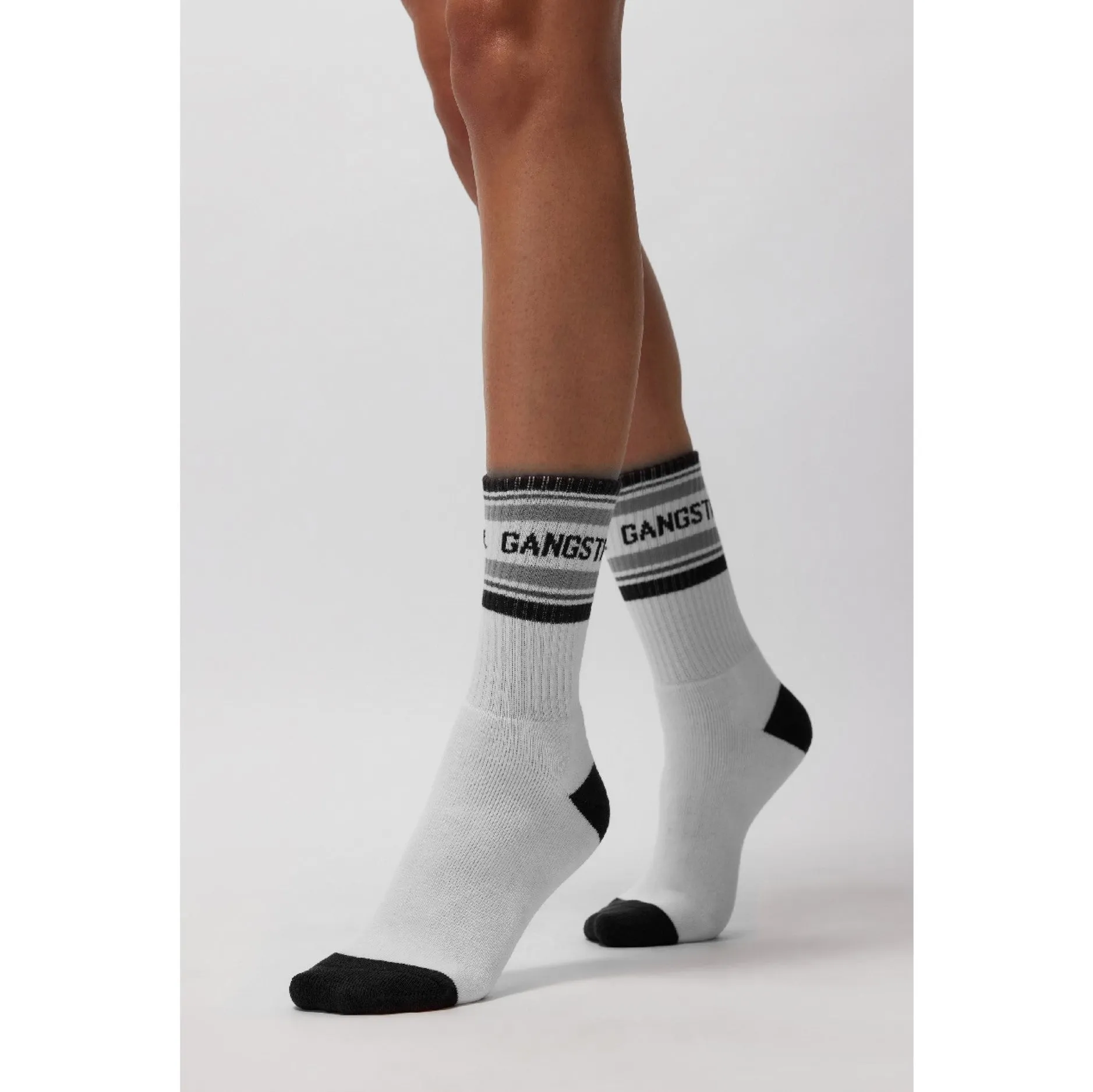 Pure White Crew Sock (No Grip)