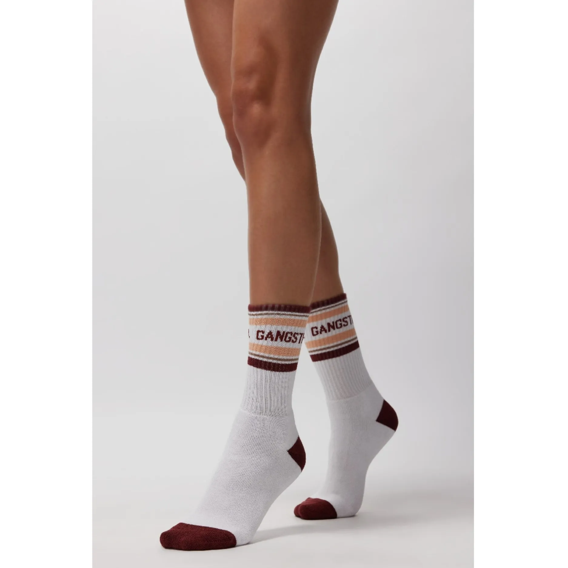 Pure White Crew Sock (No Grip)