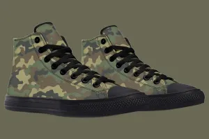 RAAD™ - High-Top Canvas Sneaker - M81 Camo/Black Rubber Soles