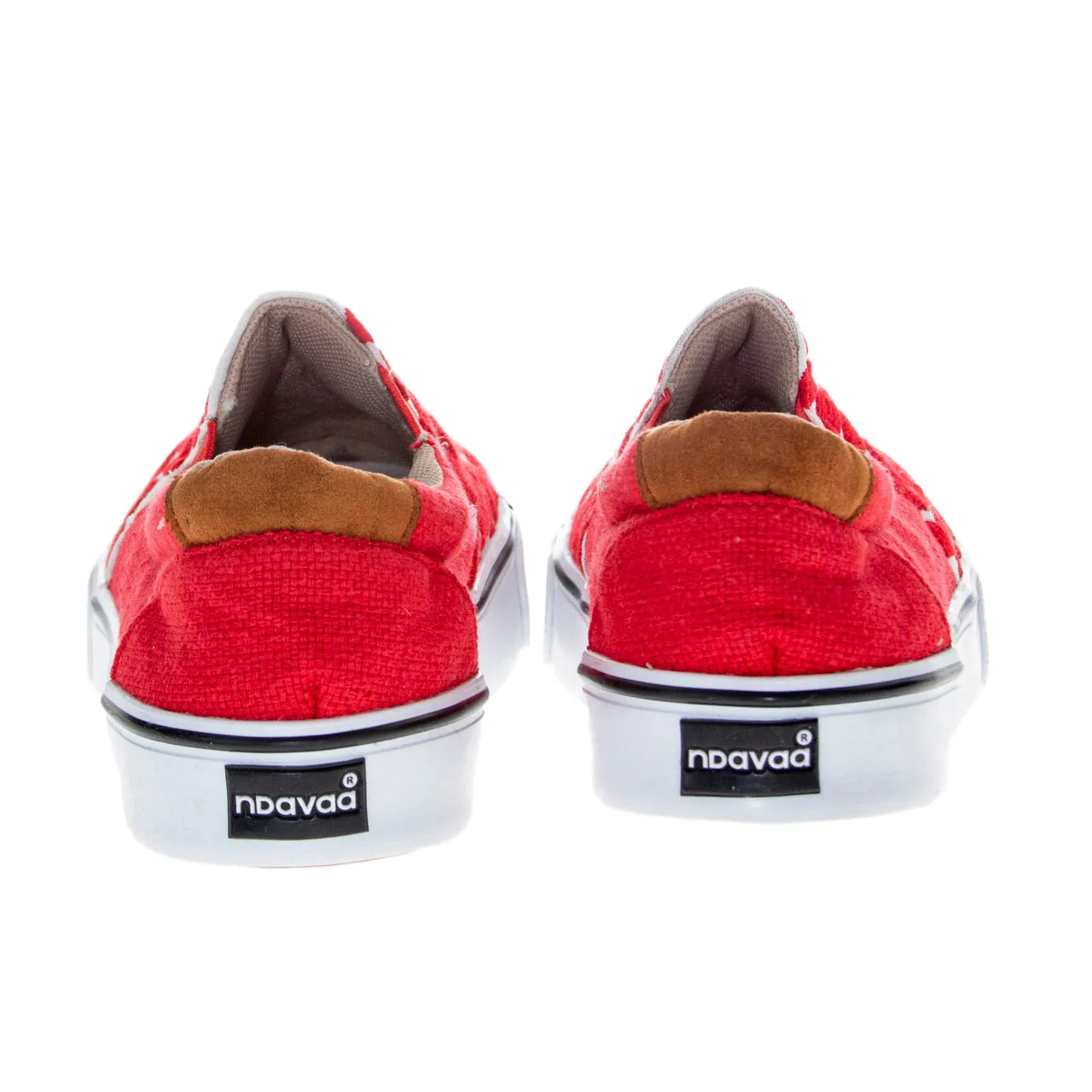 Red Jalapa Embroidered Slip-On Sneakers