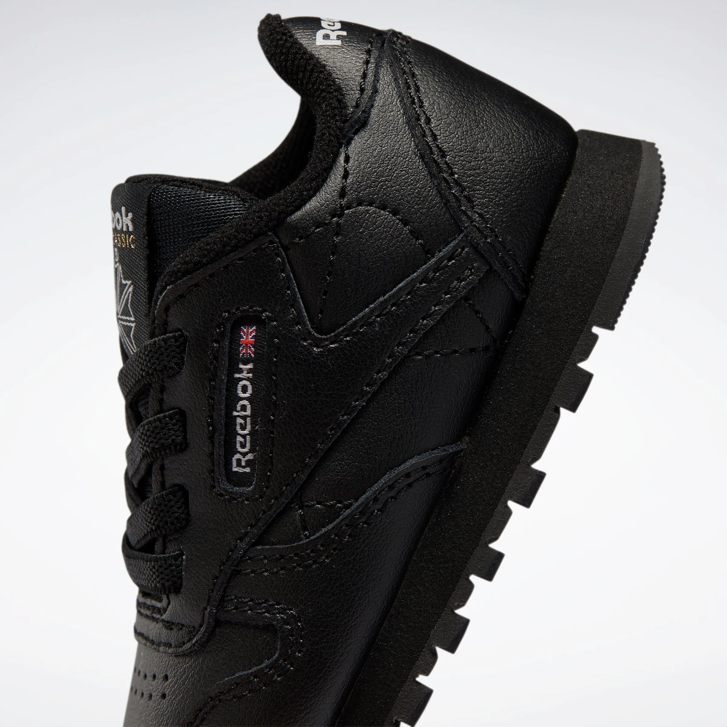 Reebok Footwear Kids Classic Leather Shoes - Toddler CBLACK/CBLACK/CBLACK