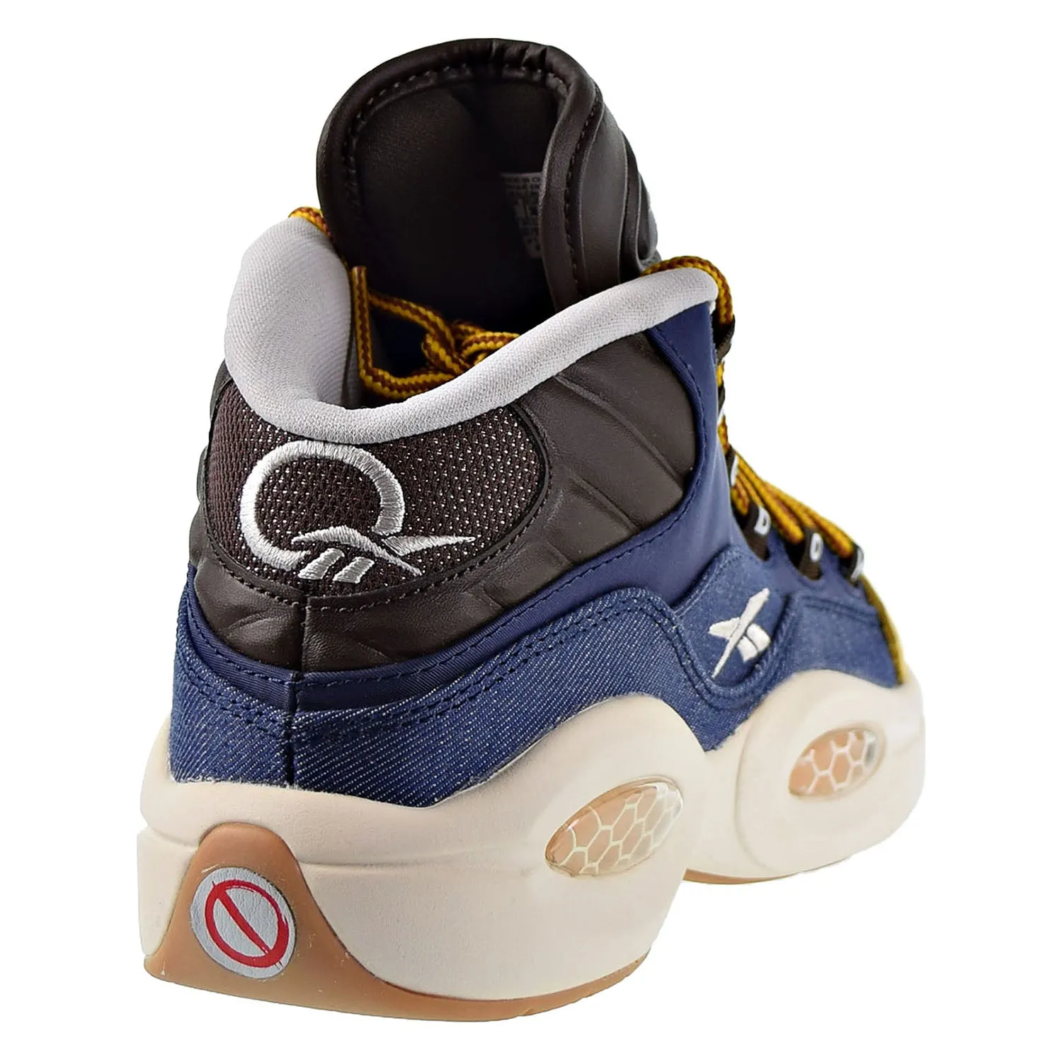 Reebok Question Mid Dress Code Big Kids Shoes Blue/Stucco/Brown/Gold