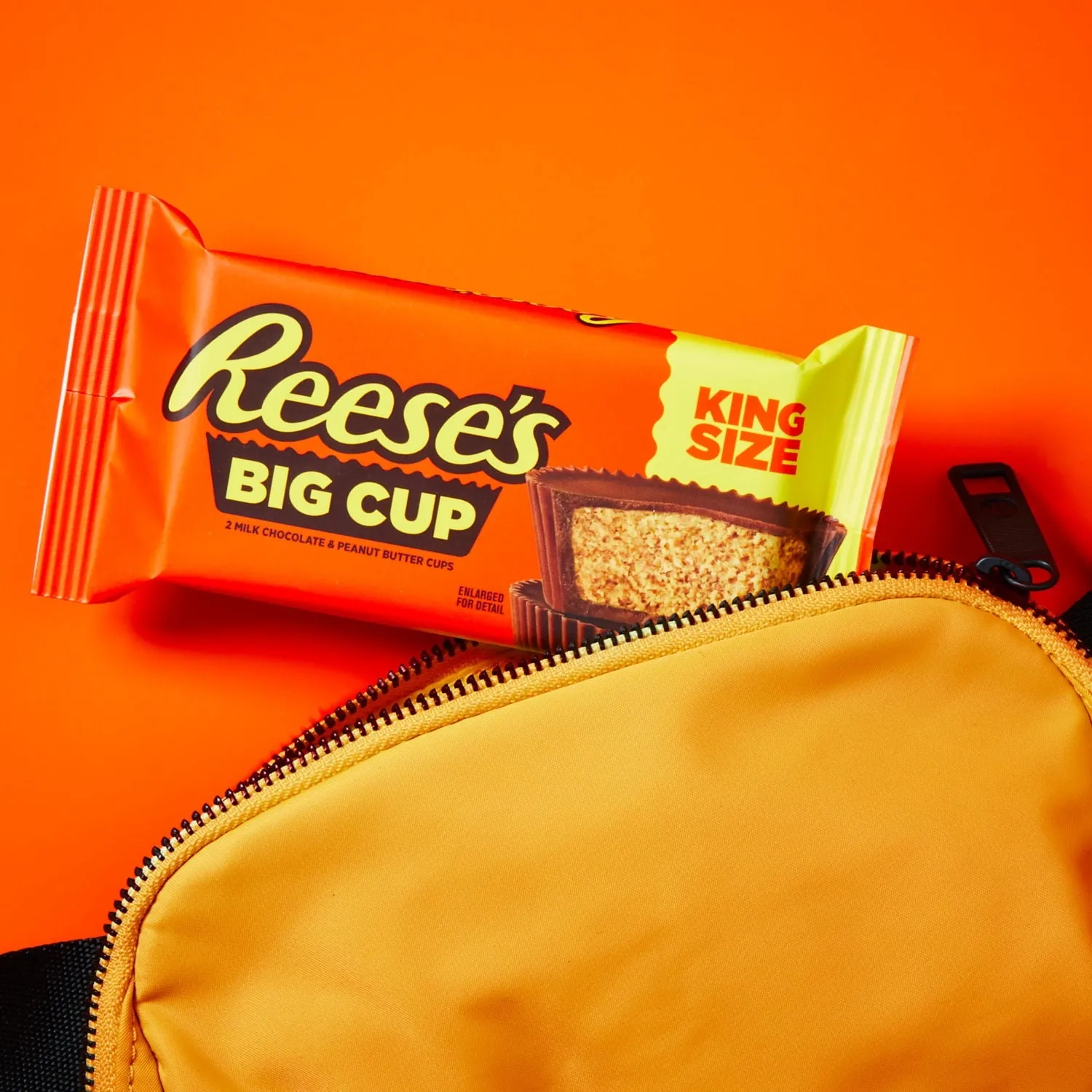 Reese's Big Cup Milk Chocolate King Size Peanut Butter Cups Candy, Pack 2.8 oz