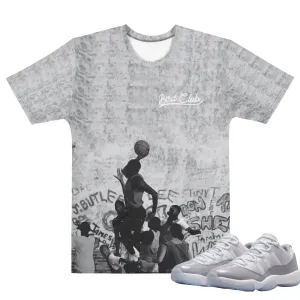 Retro 11 Low Cement Grey "Playground" Shirt