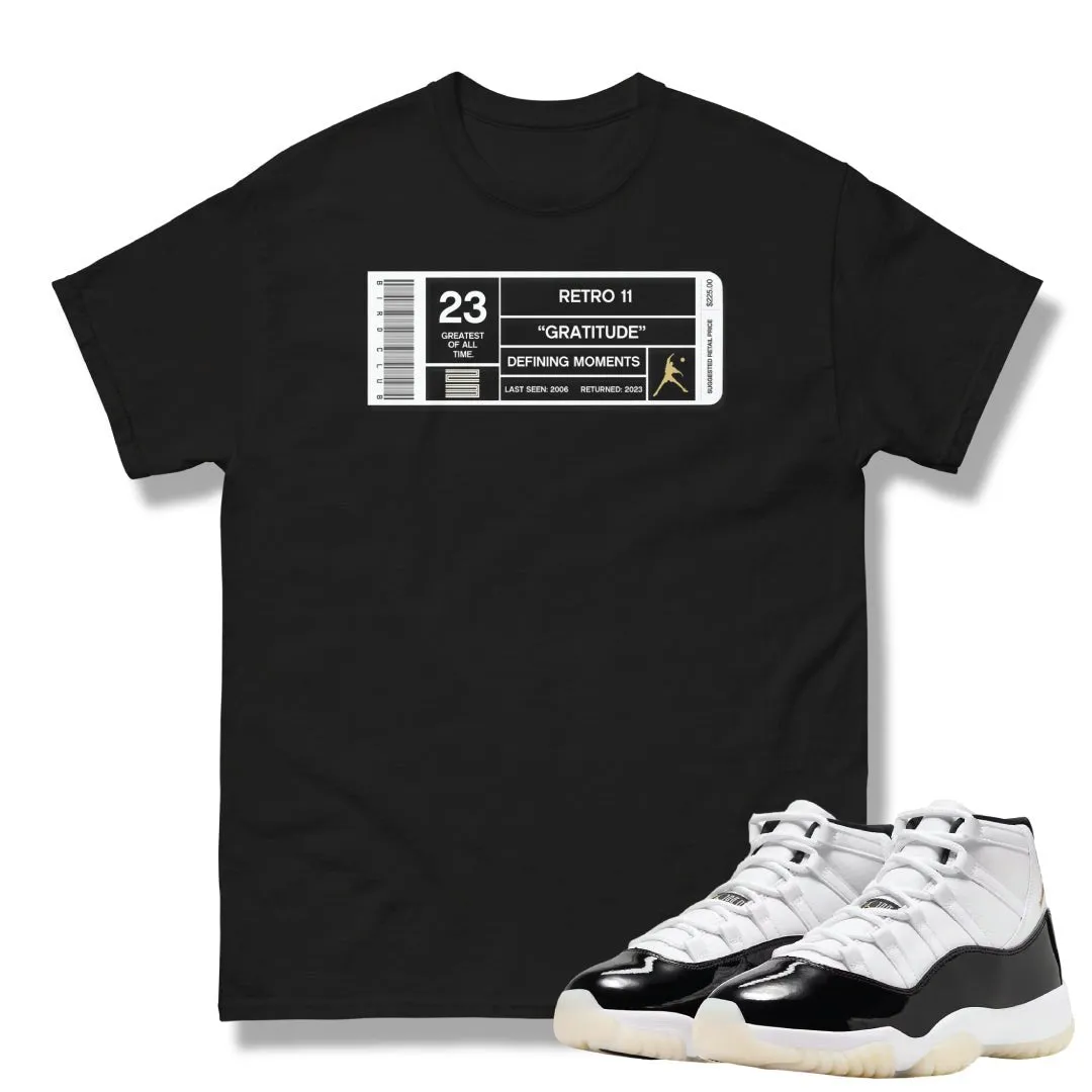 Retro 11 "Gratitude" Box Label Shirt