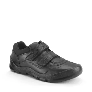 RHINO Boys School Shoes Black