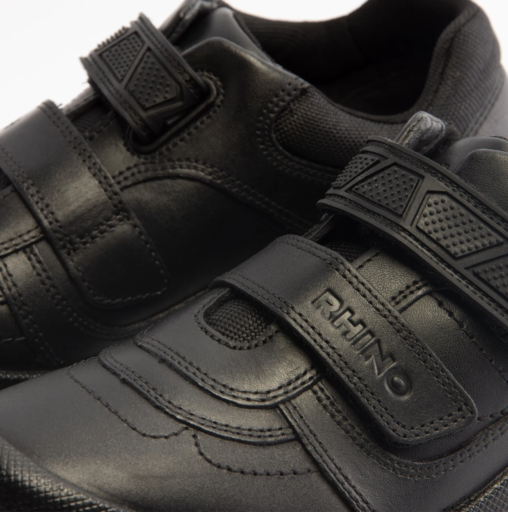 RHINO Boys School Shoes Black