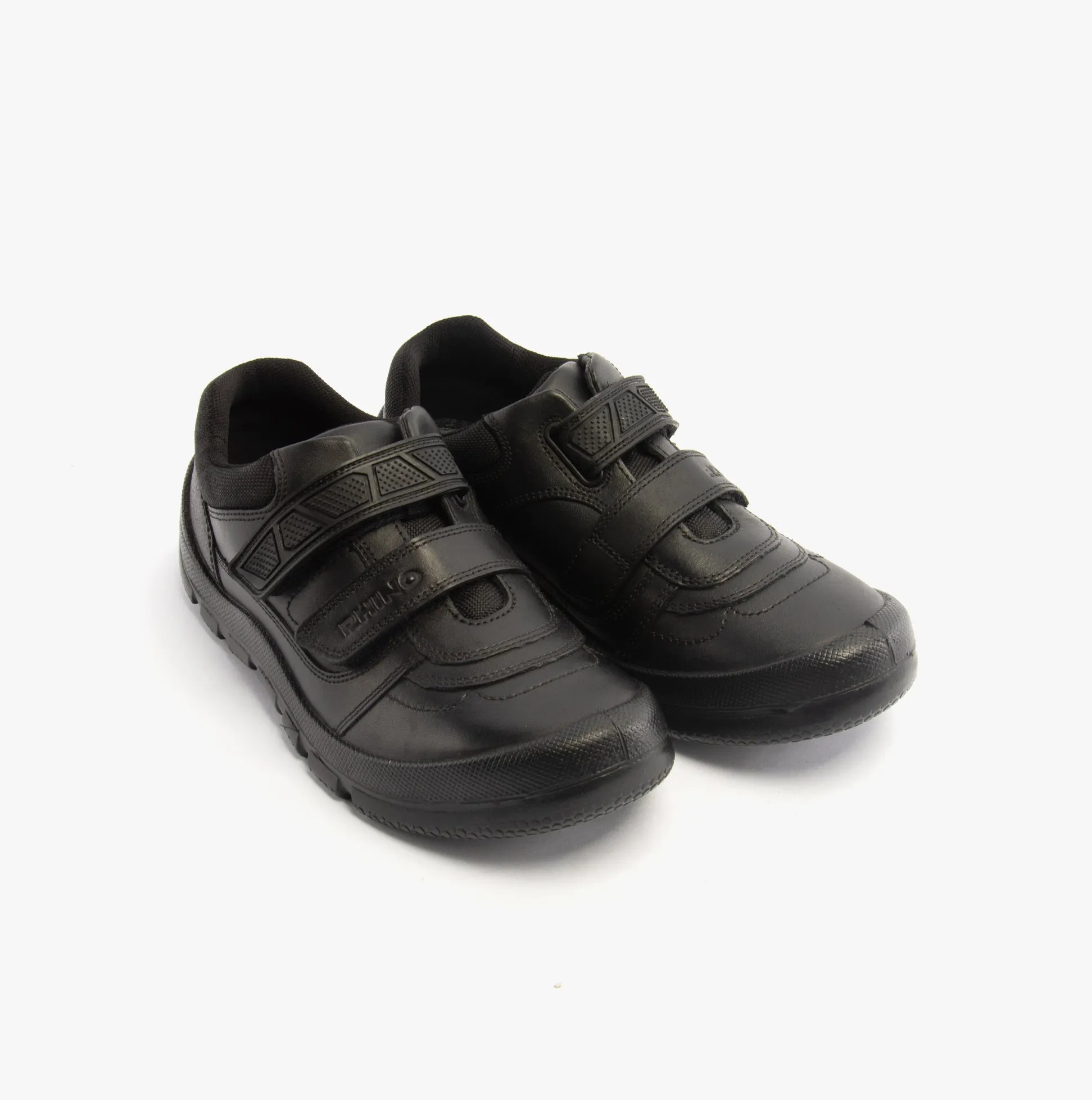 RHINO Boys School Shoes Black