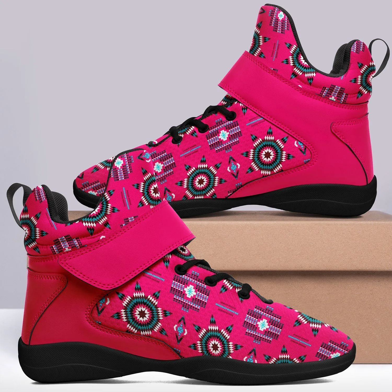 Rising Star Strawberry Moon Ipottaa Basketball / Sport High Top Shoes - Black Sole